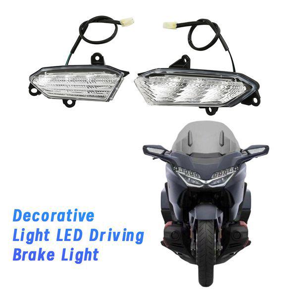 Декоративный светодиод переднего указателя поворота для Honda Gold Wing GL1800 18-24 (1 пара)