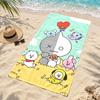 BT21 Microfiber Beach Towel Quick Dry Sand Free Lightweight Beach Towels for Travel Swimming Camping