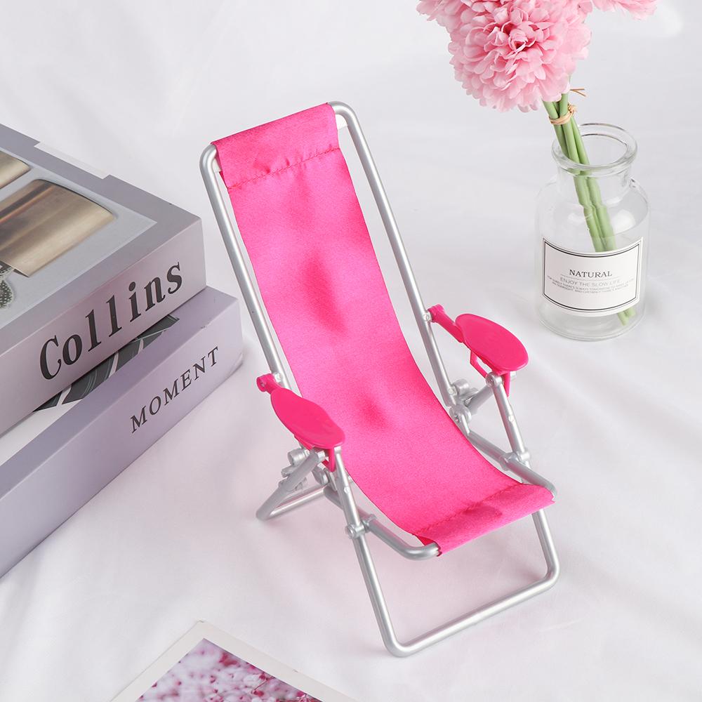 Играем в дом Садовая скамейка Кукольная мебель Кукла Пляжное кресло Игрушечные аксессуары Складное кресло-шезлонг
