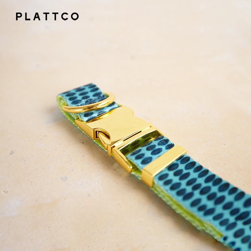 PLATTCO Синий имитация нейлона Ошейник для собаки - Простой дизайн, PDC320