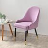 European-Style Universal Leather Dining Chair Cover with Curved Backrest, Thickened Design, and Household Stool Compatibility