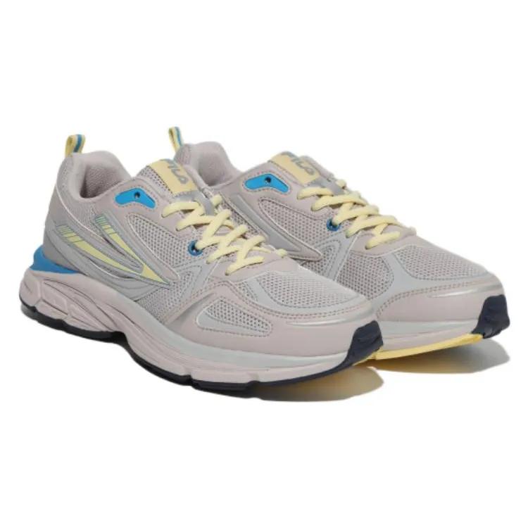 FILA Fronto Comfortable Abrasion Resistant Low top Sports Casual Shoes Unisex Gray Blue Korean Style (Unisex) Casual Shoes 1RM02570F 050