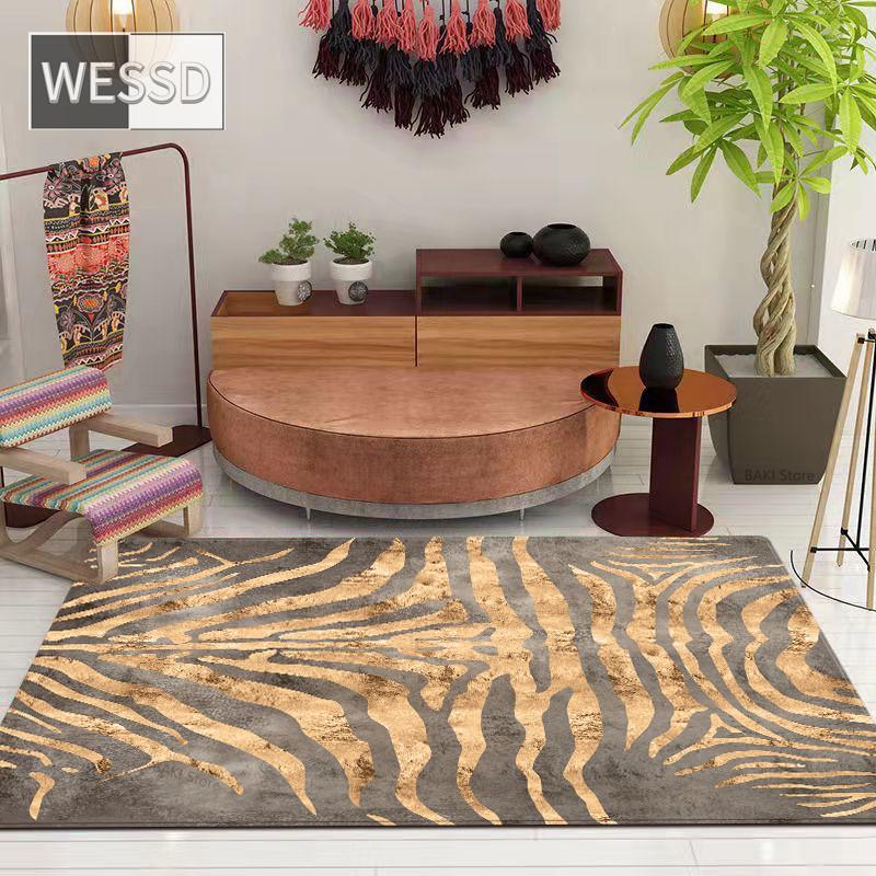 Роскошный ковер с животным принтом, прикроватный коврик для подростковой комнаты, ковер для зала, ковер для журнального столика