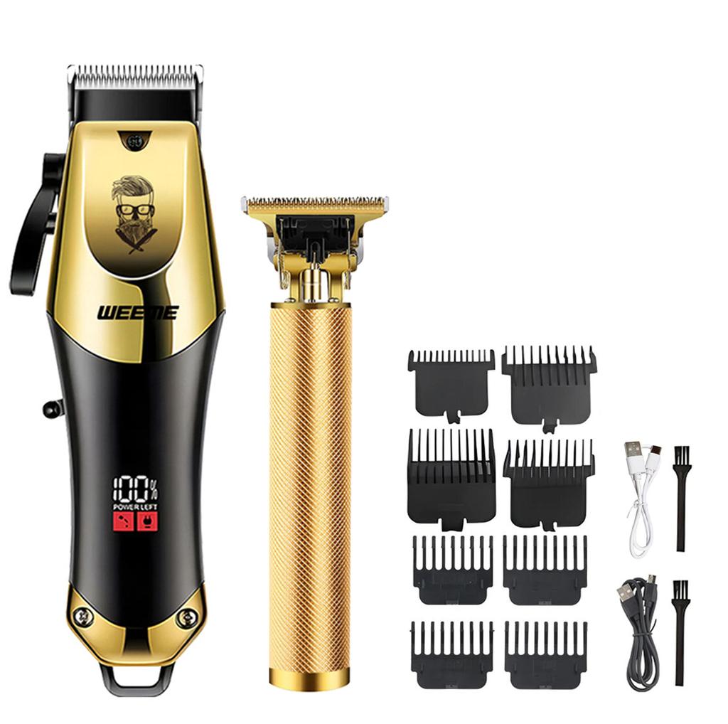 WEEME 806 Электрическая машинка для стрижки волос USB-перезаряжаемая беспроводная машинка для стрижки бороды Мужская мощная электрическая машинка для стрижки волос Инструмент для стрижки