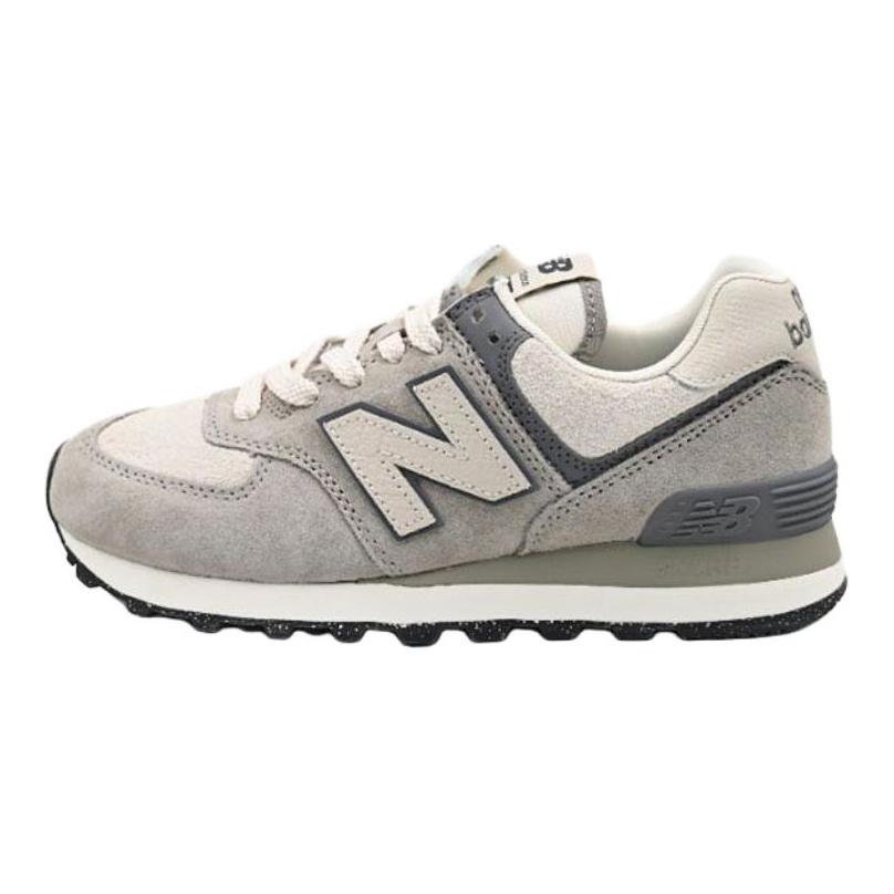 New Balance NB 574 Износостойкие Низкие Повседневные Кроссовки Женские Серые Кроссовки WL574WAP-B