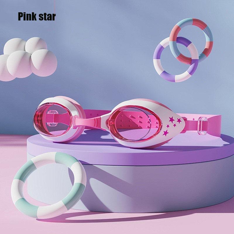 Детские очки для плавания Водонепроницаемые и с защитой от запотевания Высокочеткие Мультяшные Профессиональные очки для плавания для мальчиков и девочек
