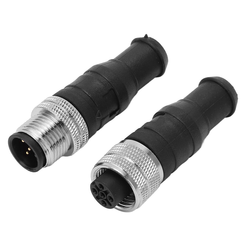 Pair for NMEA2000 Male Female Terminator Resistor 5Pin M12 Thread IP67 Waterproof for Lowrance Networks