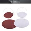 Utoolmart PSA Sanding Discs, Adhesive Sanding Sheets, 240# Grit, 250mm Disc Diameter, Pack of 5, Aluminum Oxide Particles, No Holes, Waterproof Sandin