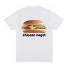 Chiccen Negut Funny Meme Graphic Printed T Shirt Fashion Roundneck Short Sleeve Casual T Shirts Women Clothing