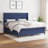 VidaXL Divan Bed with Mattress Blue 180x200 Cm Fabric - Model 3131695