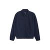 Polo Solid Color Zip Collar Jacket Men Jackets Blue 710838873-005