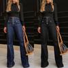 2024 Spring Slimming High Waist Flared Jeans for Women