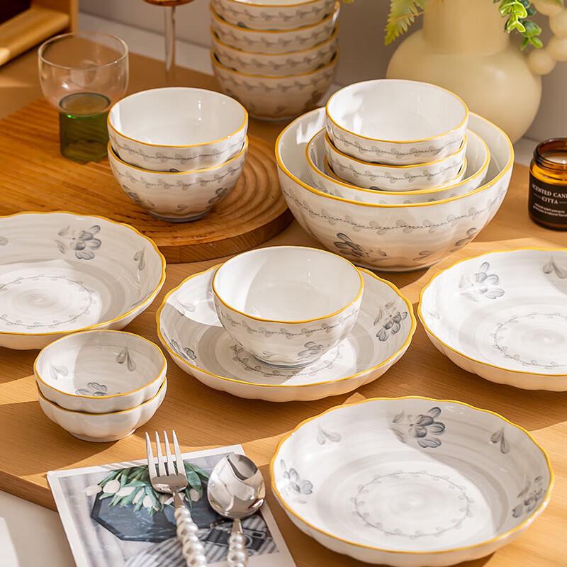 Mordor Lanka Japanese Style 30-Piece Ceramic Dinnerware Set
