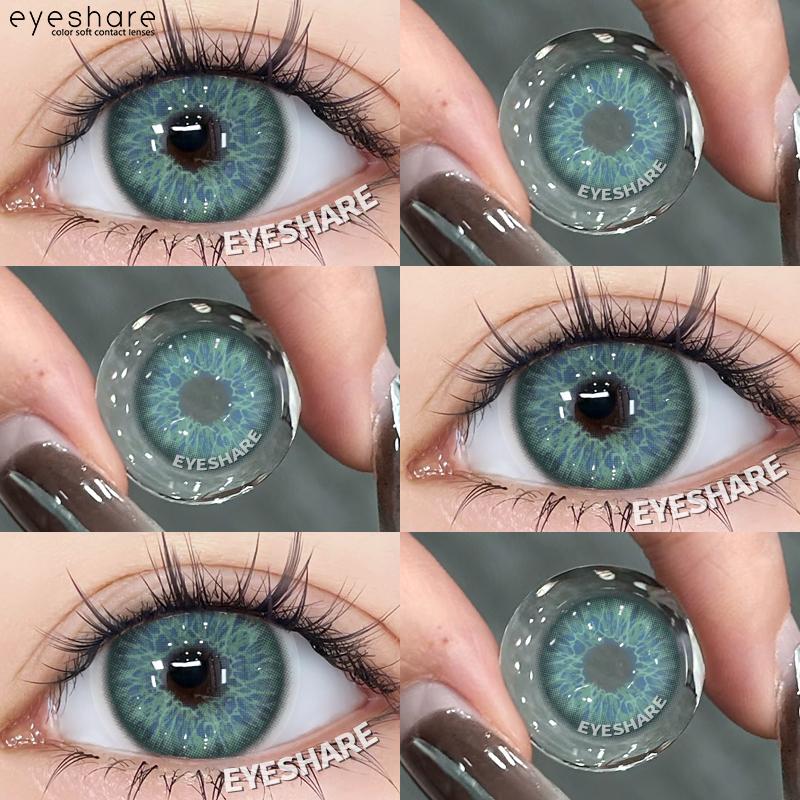 Eyeshare Цветные контактные линзы Black Beauty Pupil Натуральные линзы Цветные контактные линзы Синие контактные линзы Контактные линзы для глаз