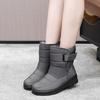 Водонепроницаемые зимние ботинки женские зимние ботинки для холодной зимы женские ботильоны нескользящие женские хлопковые ботинки черные красные большие размеры 41