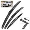 Передние и задние дворники для Toyota Land Cruiser 300 J300 2025-2025 2025 Щетки стеклоочистителя Лобовое стекло Оконные щетки 24"+22"+12"