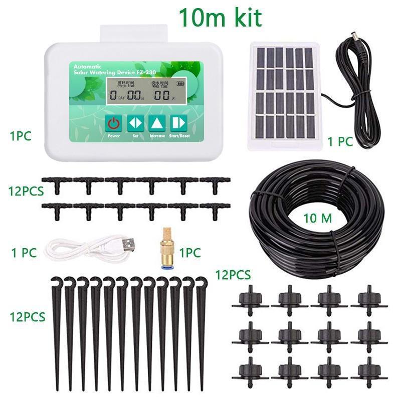 Солнечная энергия, автоматическое поливочное устройство, интеллектуальный таймер полива, водяной насос, ирригационная система, комплект системы полива сада, капельное дождевание в горшках