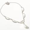 White Topaz Handmade 925 Sterling Silver Gift Jewelry Necklace 18" W3i93