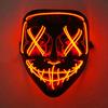 Japanese Kabuki Fox LED Mask Neon Light Up Full Face Mask Anime Cosplay Costume Halloween Carnival Festival Haunted House Props