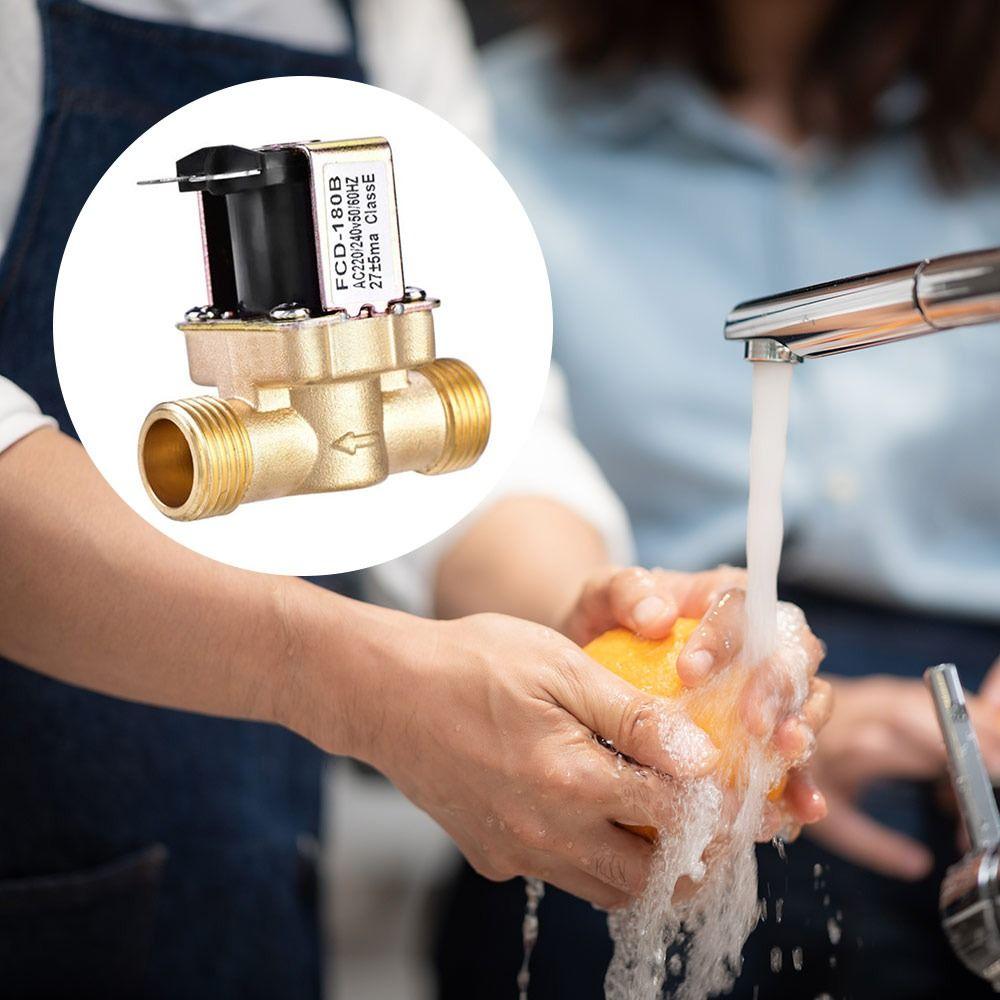 Нормально закрытый латунный электрический электромагнитный клапан для управления водой