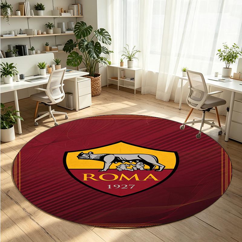 AS Roma Printed Round Crystal Velvet Rug Soft Non Slip Floor Carpet For Bedroom Holiday Gift