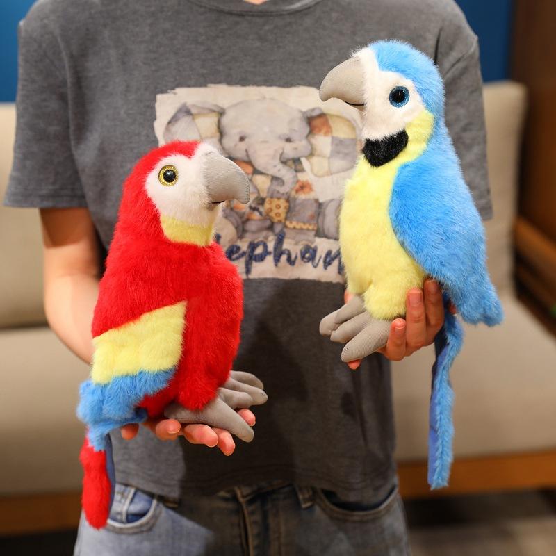 Имитация красного попугая кукла плюшевая игрушка кукла-птица брелок-подвеска для сумки девочки тряпичная кукла