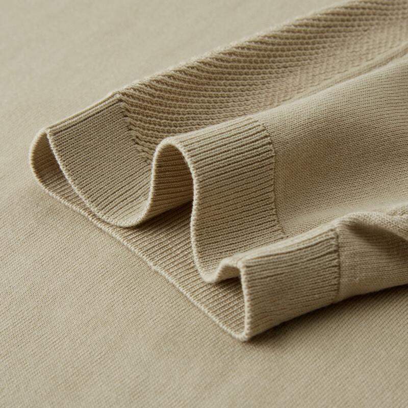 Zhuangji Men's Light Luxury Mulberry Silk Blend Round Neck T-Shirt