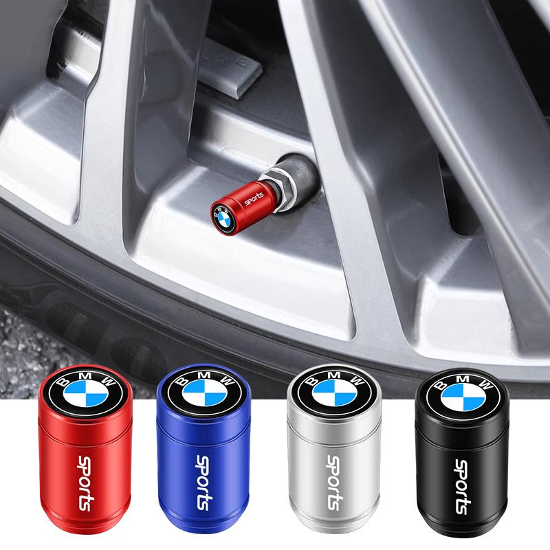 HINW3 4PCS Zinc Alloy Car Wheel Tire Valve Caps Covers Auto Accessories For BMW i8 Z4 Z8 X3M X4M G82 G80 F80 F87 G30 G20 G32 F40