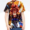 Трендовая мужская женская одежда футболки аниме-сериал Dragon Ball 3D цифровая печать рубашки