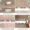 Bendable White Modern Style Curtain Rail Curtains Visible Track Plastic