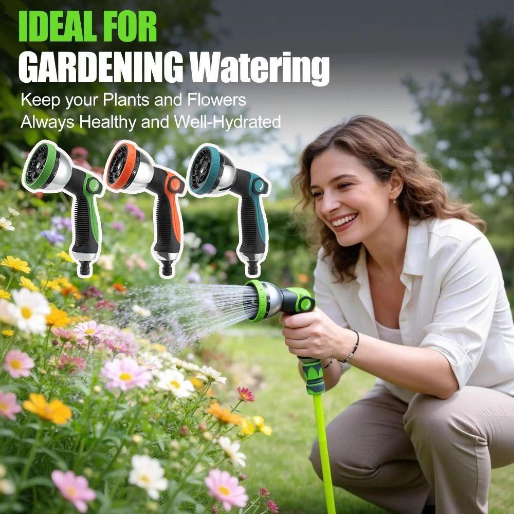 10 Modes Garden Hose Nozzle Zinc Zinc Zinc Alloy Watering Tool Garden Plant Watering