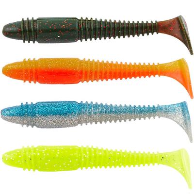 Приманка силикон Lucky John Tioga Fat 4.5in/114мм 4 штуки