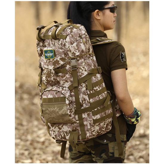60L 3D Nylon Outdoor Sport Military Tactical Climbing Mountaineering Camping Hiking Trekking Bag