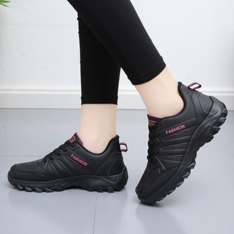 Женские кроссовки осень-зима роскошные удобные мягкие подошвы повседневные туфли легкие нескользящие водонепроницаемые туфли для мам из вулканизированной кожи