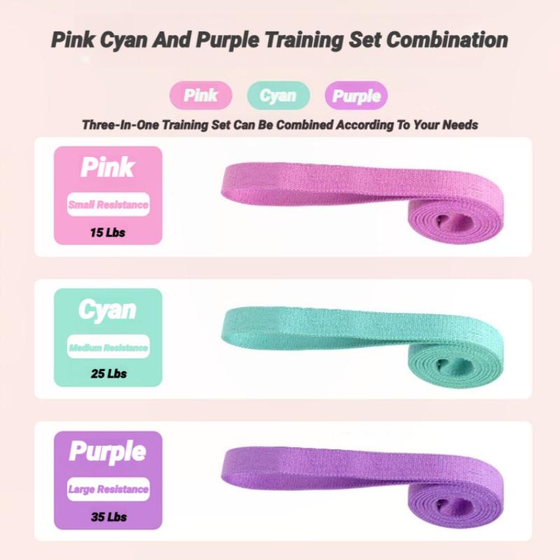 Long Resistance Loop Band Set Unisex Fitness Yoga Elastic Bands Hip Circle Thigh Squat Workout Cloth Legs Butt Exercise