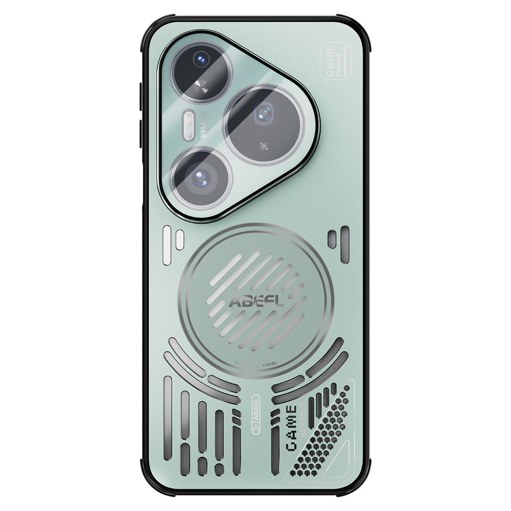 ABEEL Магнитный чехол для Huawei Pura 80 Pro Сплав алюминия+ПК+ТПУ Полый чехол для телефона с теплоотводом