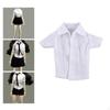 1/12 Button Down Shirt Dress Up Cosplay Accessories Outfit Casual Miniature Trendy Clothing for 6''
