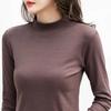 Autumn-Winter 2023 Women's Slim Fit Double-Sided Velvet Turtleneck Heating Long Sleeve Top
