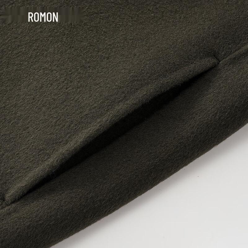 ROMON Мужское пальто средней длины из смесовой шерсти