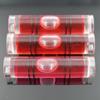 10 pieces/Lot 9.5*40mm Red Color Spirit Level Bubble Plastic Bubble Level Tubular Vials