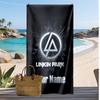 Linkin Park Custom Beach Towel, Print Your Name Text Lightweight Absorbent Towel for Swimming Travel