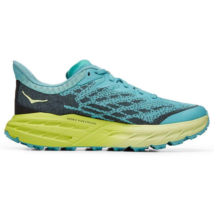 HOKA Speedgoat 5 Coastal Shade Green Glow Женские Кроссовки Синие 1123158-CSGG