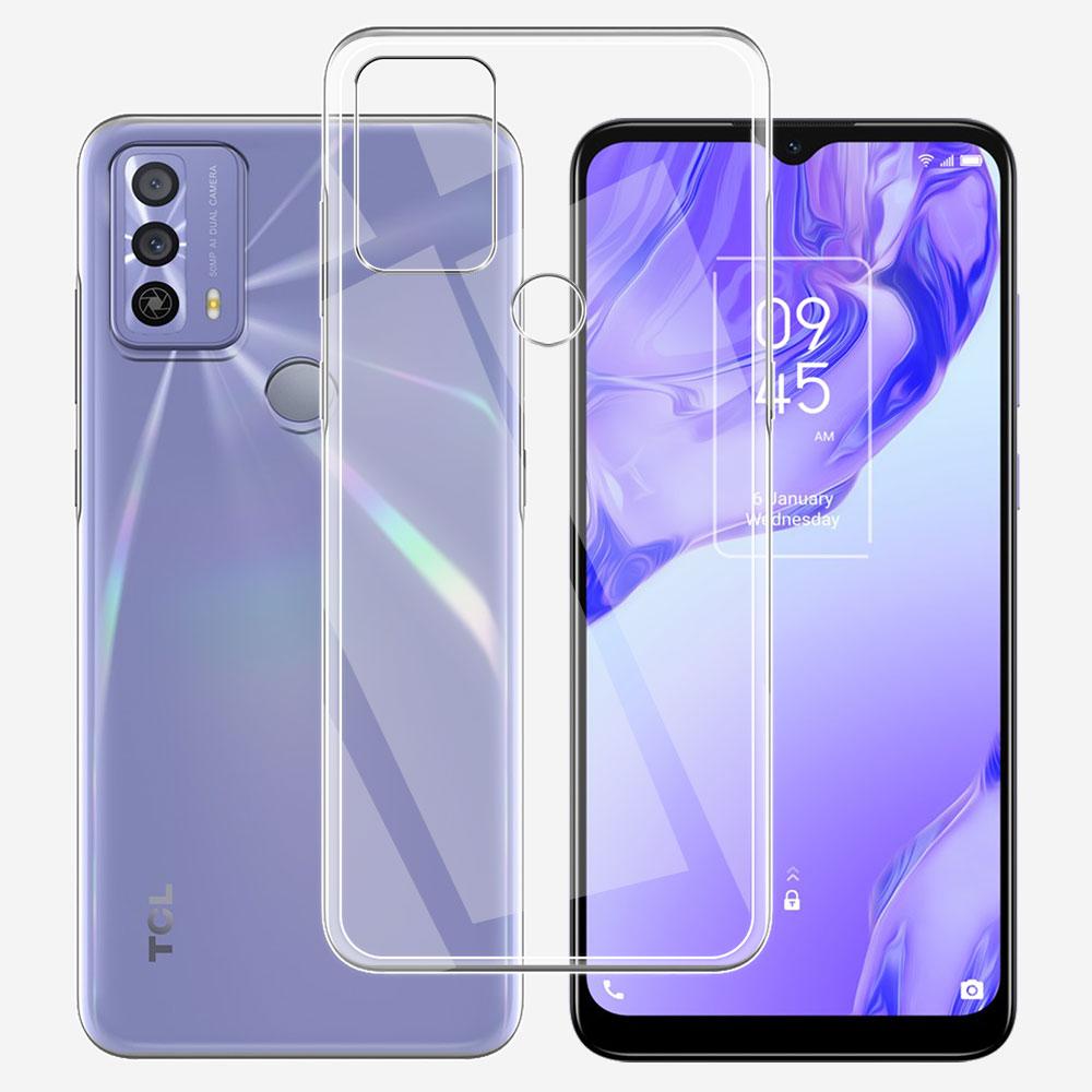 For TCL 20B Case 6.52 Inch 6159K Ultra Thin Silicone Soft TPU Clear Back Case Cover For TCL20B Coque For TCL 20 B 20B Funda
