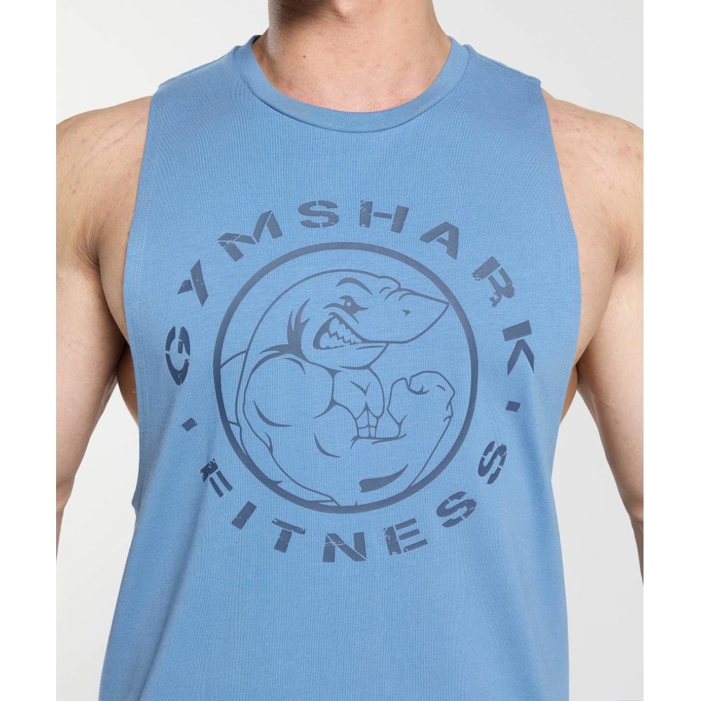 Gymshark Устаревший танк Drop Arm Classic Blue A5a2z Udbr