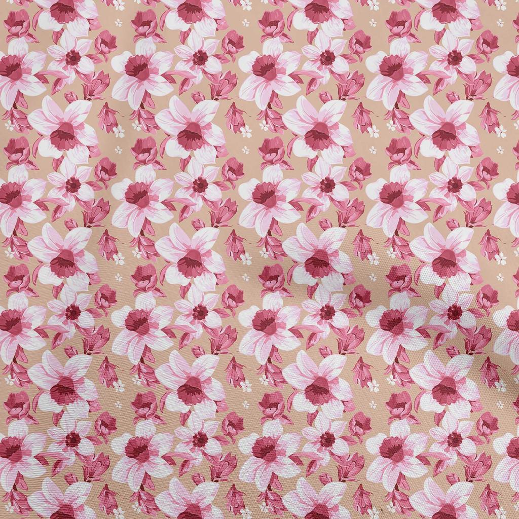 oneOone Хлопковая гибкая коричневая ткань Цветочные швейные проекты для творчества Ткани с принтами по ярдам 40 дюймов