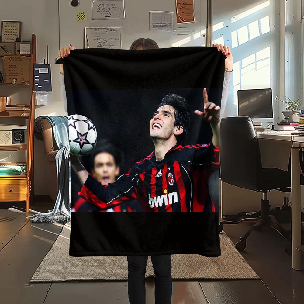 Brazilian footballer Kaká pattern Flannel Blanket, High quality Comfortable for All Seasons, Home Decor, Warmth and Comfort, Perfect for Gifts.