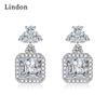 Lindon Copper Alloy Zircon Earrings Drop Earrings For Women Wedding Party Gifts