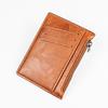 Vintage Men Leather Wallet Short Slim Male Purses Money Credit Card Holders Men Wallet Money Bag Zipper Coin Purse