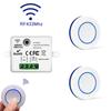 433MHz Wireless Remote Control Switch Mini Round Button Wall Panel Switch 10A AC85-240V Relay Receiver For LED Lamp Fan