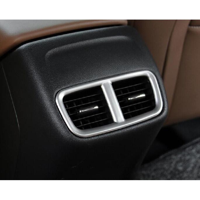For Buick Regal 2018-2020 Silver Titanium Rear Air Outlet Vent Frame Trim 1PCS
